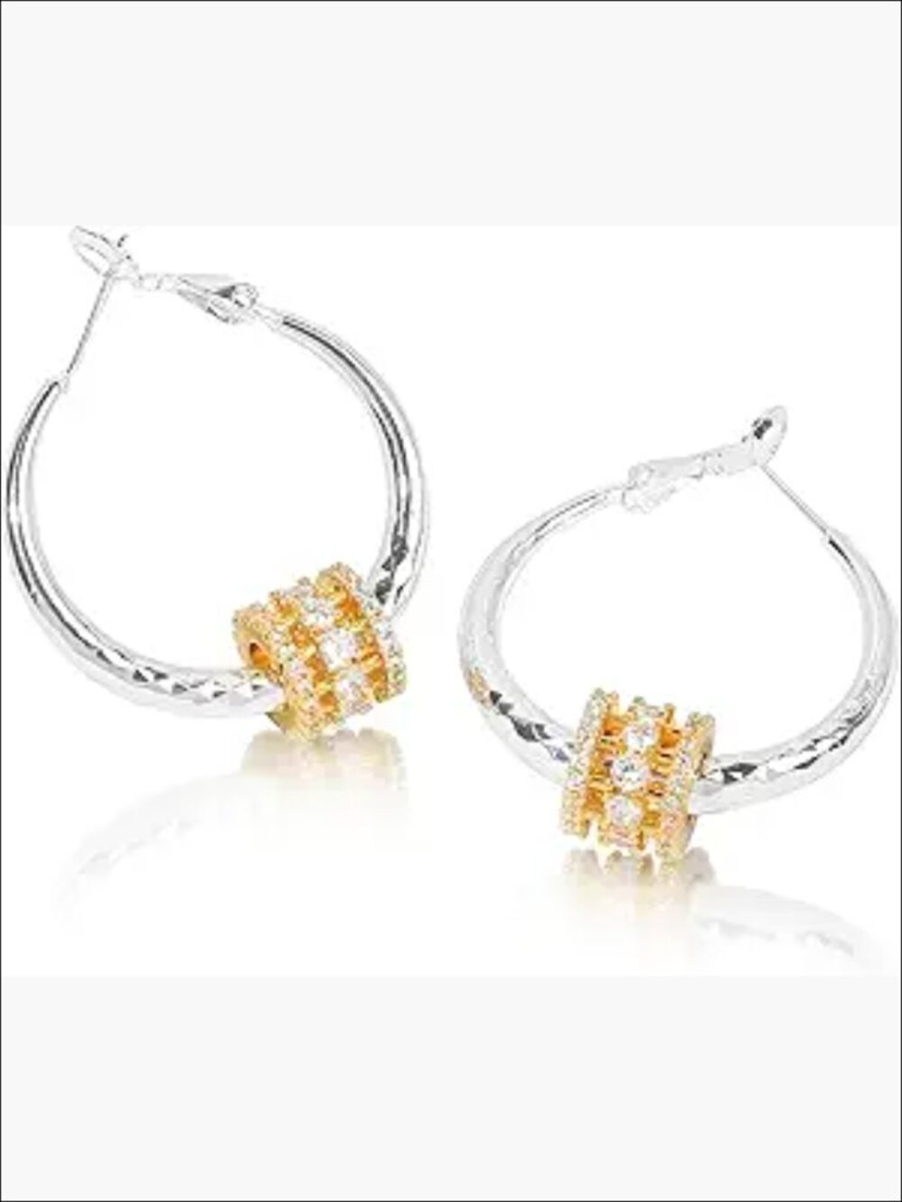 Gold Plated Butterfly Stud Earrings, 14K Real Gold Plated, Dainty Hoop Design